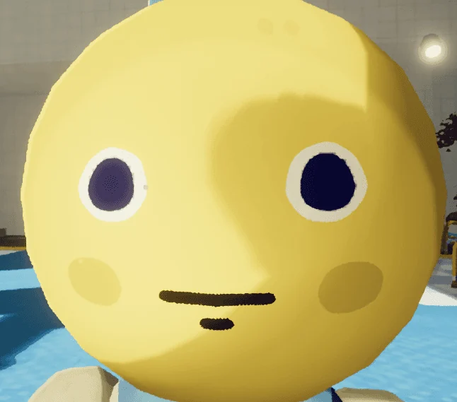 Close-up of a yellow PEAK character in the Terraria+Peak creator preview